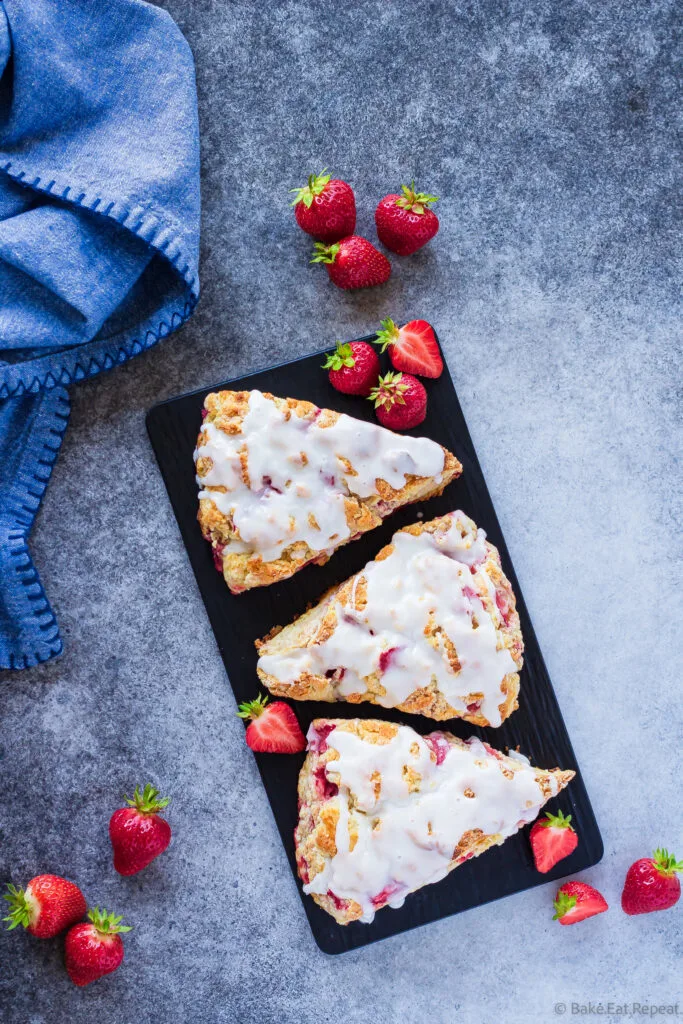 strawberry scones