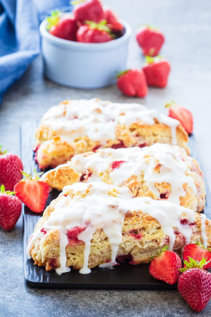 fresh strawberry scones