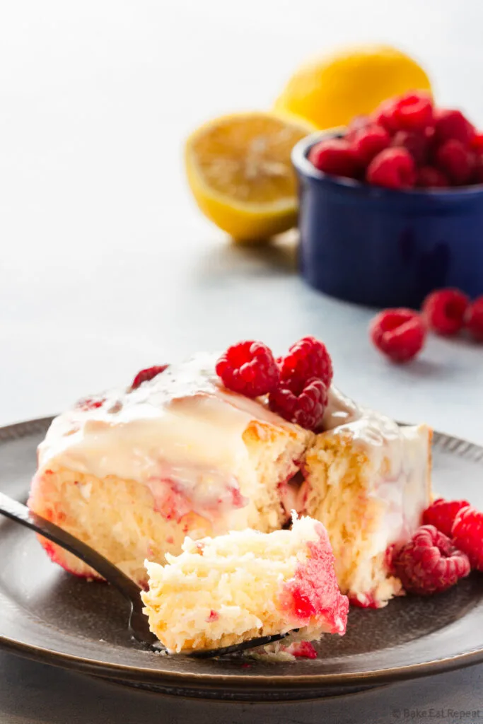 raspberry lemon sweet rolls