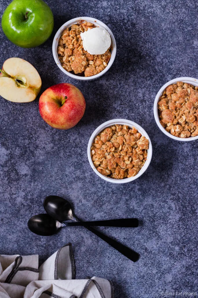 individual air fryer apple crisps