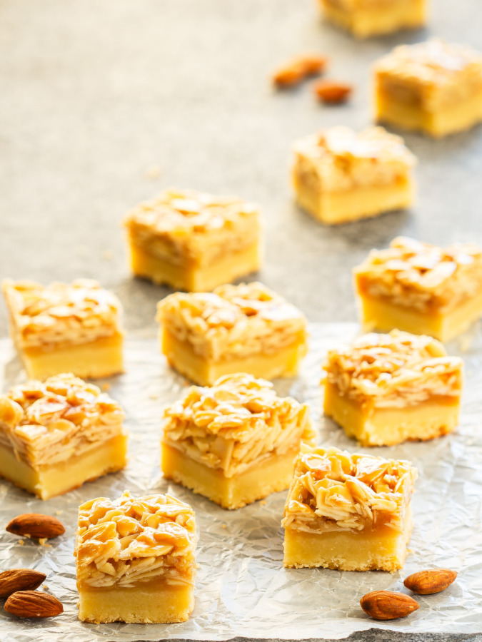 Caramel Almond Bars