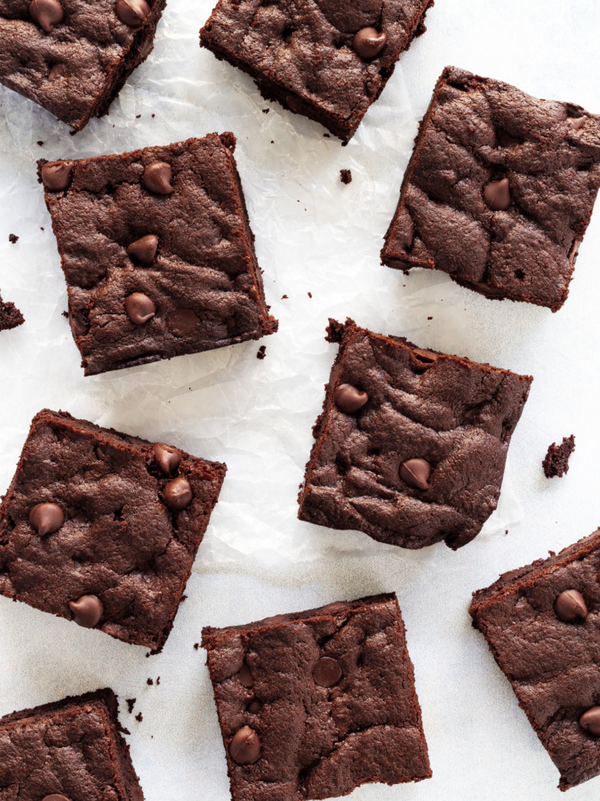 flourless peanut butter brownies