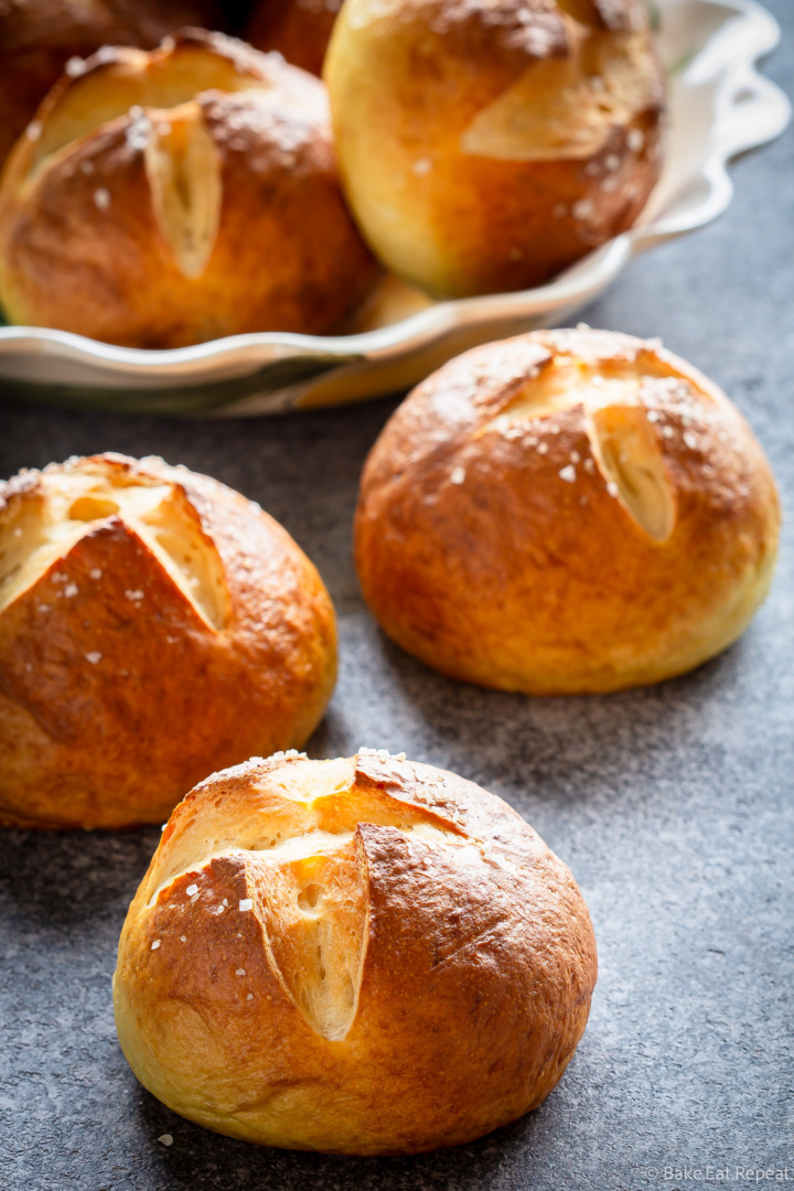 Pretzel Rolls - Bake. Eat. Repeat.