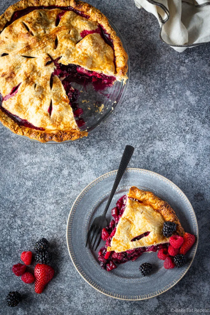 Bumbleberry Pie (Mixed Berry Pie) - Bake. Eat. Repeat.