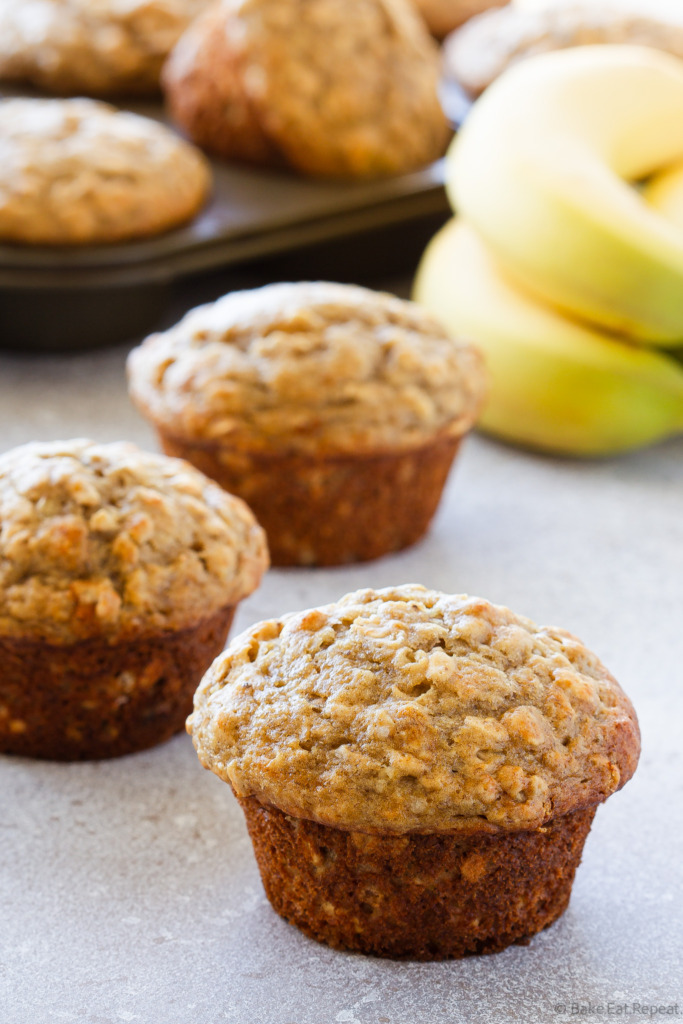 oatmeal banana muffins