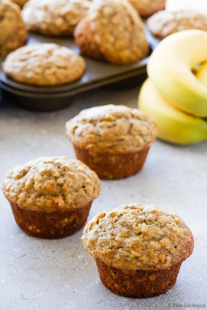 oatmeal banana muffins