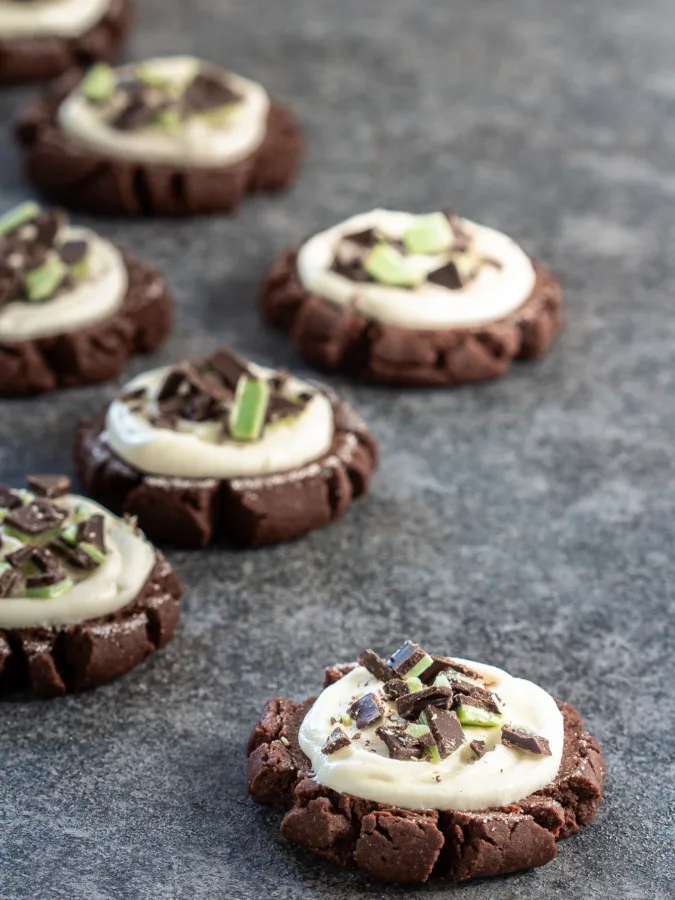 mint chocolate swig cookies