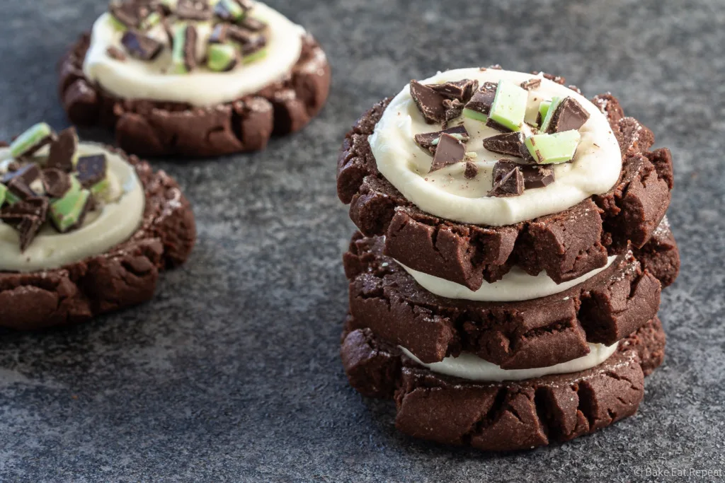 chocolate mint swig sugar cookies