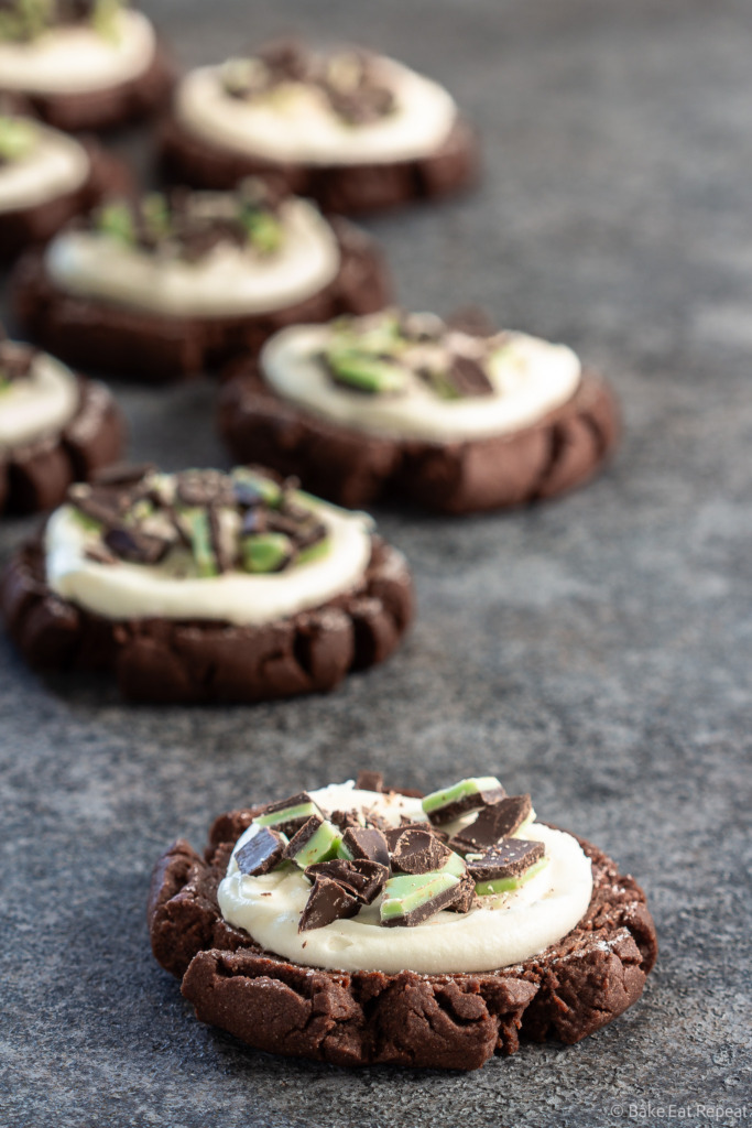 chocolate mint swig sugar cookies