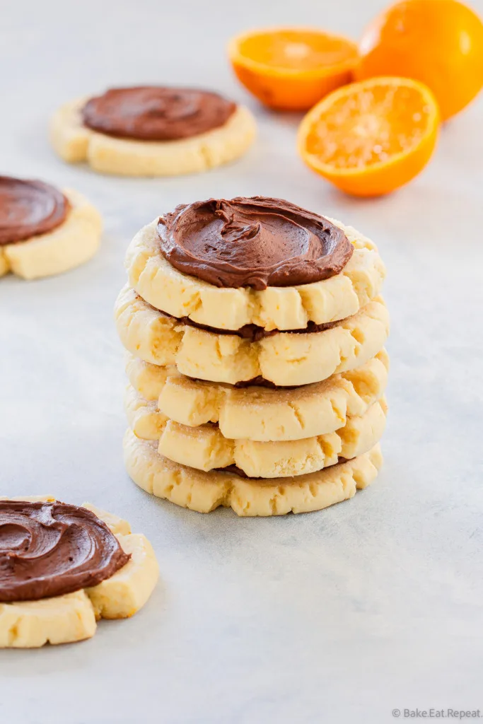 chocolate orange sugar cookies