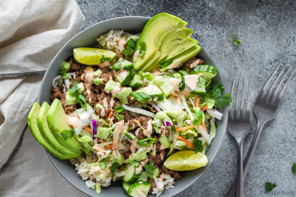 Korean beef bowls