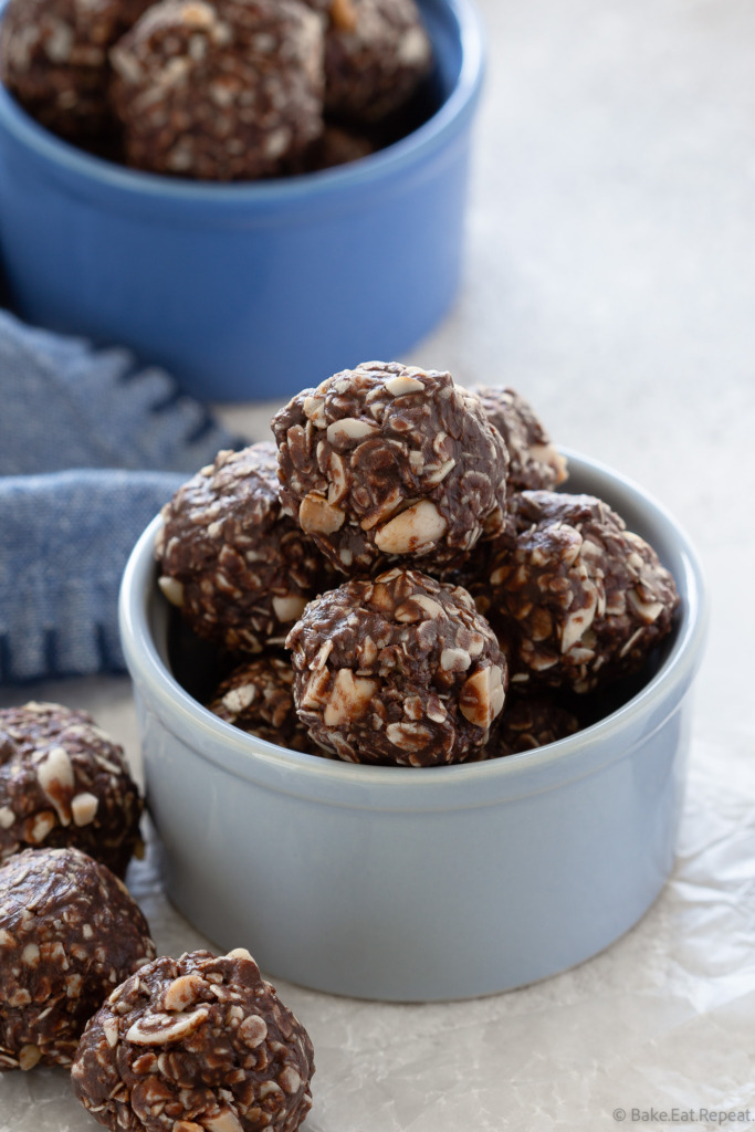 no bake chocolate peanut butter energy balls