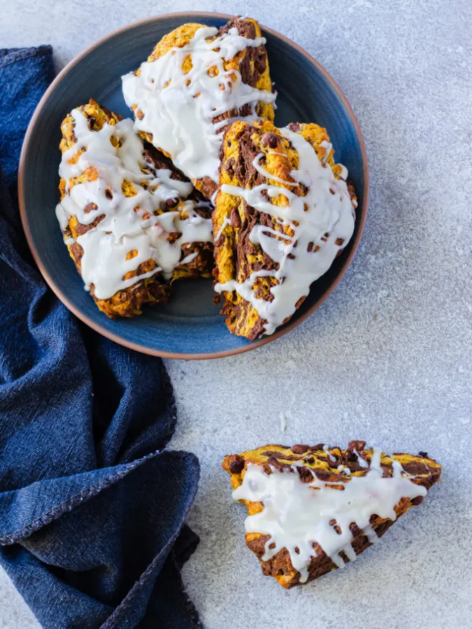 pumpkin chocolate scones